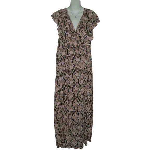 Maurices Dress W Shorts Boho Print Bohemian Gauze Festival Beach Maxi Skort Wrap - Picture 1 of 15